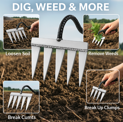 Five Teeth Weeding Tool - 50 % Off Today
