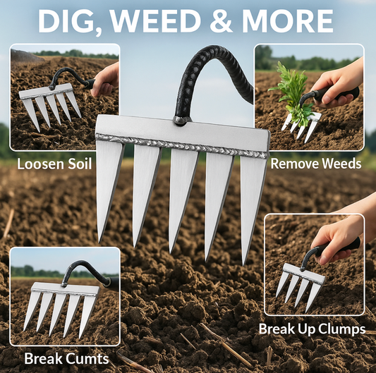 Five Teeth Weeding Tool - 50 % Off Today